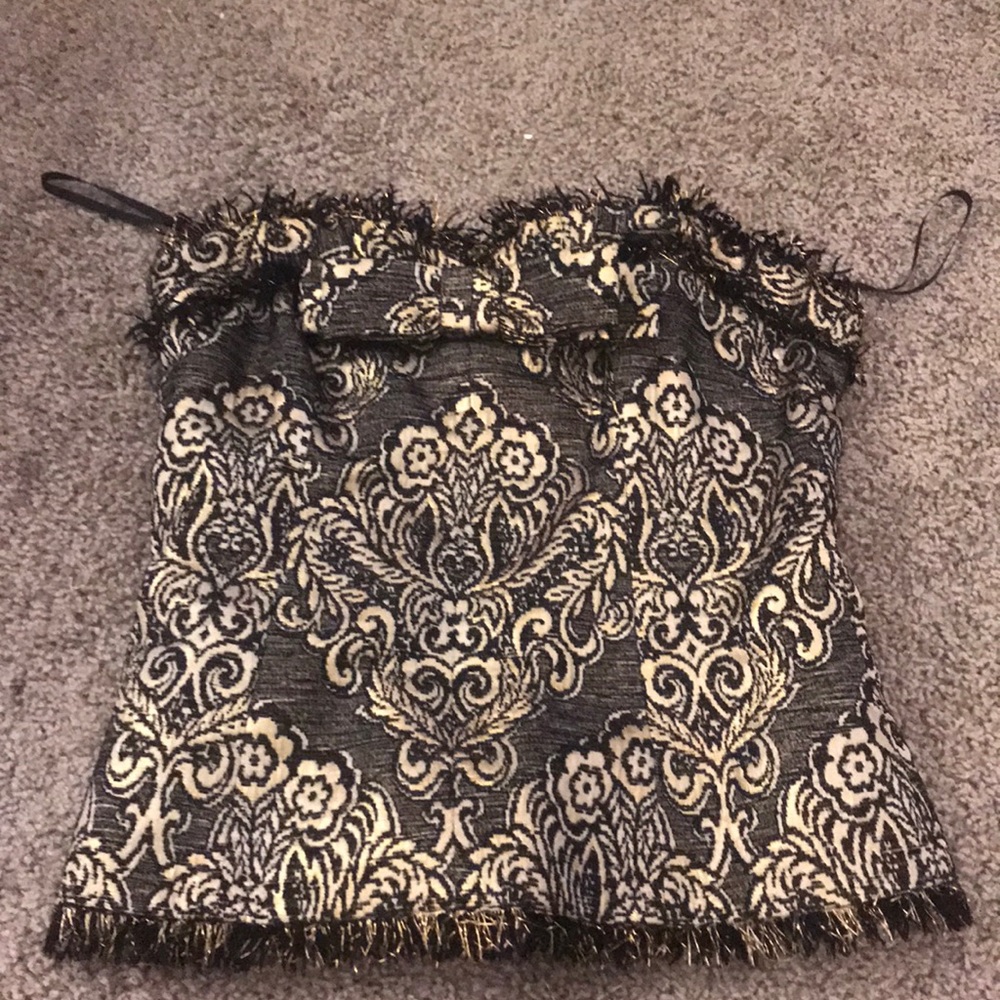 Dolce Brocade corset top!